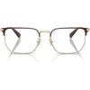 imageCOACH Mens Hc5178 Metal C Hardware Rectangular Prescription Eyewear FramesSatin Light GoldBrownDemo Lens