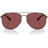 imageCoach Mens Hc7164 Aviator SunglassesAntique GoldDark TortoiseWine Solid