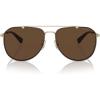 Light Gold/Dark Tortoise/Dark Brown Solid