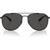 imageCoach Mens Hc7164 Aviator SunglassesSatin BlackGrey Solid