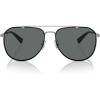 imageCoach Mens Hc7164 Aviator SunglassesSatin GunmetalBlackGrey Solid Polarized