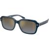 imageCoach Mens Hc8388u Universal Fit Square SunglassesDark BlueLight BlueBlue Gradient Mirrored