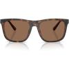 imageCoach Mens Hc8427u Universal Fit Square SunglassesMatte Dark TortoiseBrown Solid