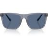 imageCoach Mens Hc8427u Universal Fit Square SunglassesMatte Transparent BlueBlue Solid