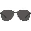 imageCoach Womens Hc7143 Aviator SunglassesSatin BlackDark Grey Solid