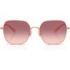 imageCoach Womens Hc7180d Square SunglassesShiny Rose GoldMilkyViolet Pink Gradient