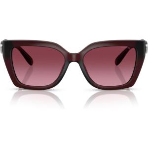 imageCOACH Womens Hc8408u Universal Fit Square SunglassesMilky BurgundyBerry Gradient
