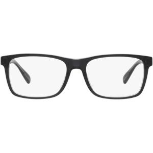 imageCoach Mens Hc6213u Universal Fit Rectangular Prescription Eyewear FramesBlackTransparent GreyDemo Lens