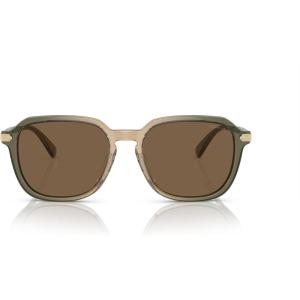 imageCoach Mens Hc8383u Universal Fit Square SunglassesTransparent Green Tan GradientBrown Solid