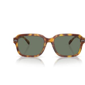 imageCoach Mens Hc8388u Universal Fit Square SunglassesDark TortoiseCanaryGreen Solid