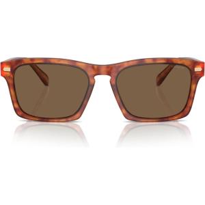 imageCoach Mens Hc8397u Universal Fit Square SunglassesCaramel TortoiseBrown Solid