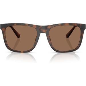 imageCoach Mens Hc8427u Universal Fit Square SunglassesMatte Dark TortoiseBrown Solid