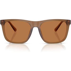 imageCoach Mens Hc8427u Universal Fit Square SunglassesMatte Transparent AmberAmber Solid