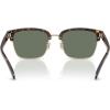 imageCOACH HC8412 Rivet Square Sunglasses Light GoldDark TortoiseGreen Solid 56 mm