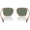 imageCOACH Mens HC7171 Metal C Hardware Square Sunglasses Light GoldSandGreen Solid 56 mm