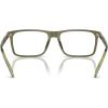 imageCOACH Mens Hc6251u Universal Fit Rectangular Prescription Eyewear FramesTransparent OliveDemo Lens