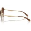 imageCOACH Womens Based on The Product Titles Butterfly Description and ItemShape Attribute SunglassesShiny Light GoldBrown Gradient Polarized
