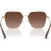 imageCOACH Womens Based on The Product Titles Butterfly Description and ItemShape Attribute SunglassesShiny Light GoldBrown Gradient Polarized