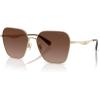 imageCOACH Womens Based on The Product Titles Butterfly Description and ItemShape Attribute SunglassesShiny Light GoldBrown Gradient Polarized