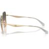 imageCOACH Womens Based on The Product Titles Butterfly Description and ItemShape Attribute SunglassesShiny Light GoldSmokey Peach Gradient