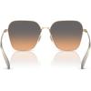imageCOACH Womens Based on The Product Titles Butterfly Description and ItemShape Attribute SunglassesShiny Light GoldSmokey Peach Gradient