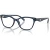 imageCOACH Womens Hc6243f Low Bridge Fit Square Prescription Eyewear FramesTransparent BlueDemo Lens
