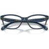 imageCOACH Womens Hc6243u Sculpted C Hardware Universal Fit Square Prescription Eyewear FramesTransparent BlueDemo Lens