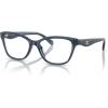 imageCOACH Womens Hc6243u Sculpted C Hardware Universal Fit Square Prescription Eyewear FramesTransparent BlueDemo Lens