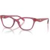 imageCOACH Womens Hc6243u Sculpted C Hardware Universal Fit Square Prescription Eyewear FramesTransparent BurgundyDemo Lens
