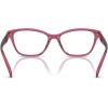 imageCOACH Womens Hc6243u Sculpted C Hardware Universal Fit Square Prescription Eyewear FramesTransparent BurgundyDemo Lens
