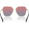 imageCOACH Womens Hc7168 Butterfly SunglassesShiny Light GoldBlue Saddle Gradient