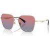 imageCOACH Womens Hc7168 Butterfly SunglassesShiny Light GoldBlue Saddle Gradient