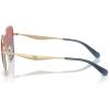 imageCOACH Womens Hc7168 Butterfly SunglassesShiny Light GoldBlue Saddle Gradient