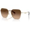imageCOACH Womens Hc7168 Butterfly SunglassesShiny Light GoldBrown Gradient
