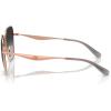 imageCOACH Womens Hc7168 Butterfly SunglassesShiny Rose GoldGrey Gradient