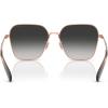 imageCOACH Womens Hc7168 Butterfly SunglassesShiny Rose GoldGrey Gradient
