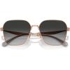 imageCOACH Womens Hc7168 Butterfly SunglassesShiny Rose GoldGrey Gradient