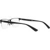 imageCoach Mens Hc5158 Rectangular Prescription Eyewear FramesShiny BlackDemo Lens