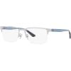 imageCoach Mens Hc5158 Rectangular Prescription Eyewear FramesShiny SilverDemo Lens