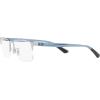 imageCoach Mens Hc5158 Rectangular Prescription Eyewear FramesShiny SilverDemo Lens