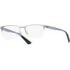 imageCoach Mens Hc5158 Rectangular Prescription Eyewear FramesShiny SilverDemo Lens