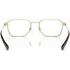 imageCoach Mens Hc5167 Rectangular Prescription Eyewear FramesLight GoldBlackDemo Lens