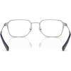 imageCoach Mens Hc5167 Rectangular Prescription Eyewear FramesSatin SilverDemo Lens