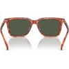 imageCoach Mens Hc8385u Universal Fit Square SunglassesCaramel TortoiseArmy Green Solid