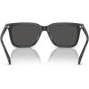 imageCoach Mens Hc8385u Universal Fit Square SunglassesTransparent Dark GreyGrey Solid