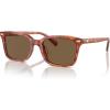 imageCoach Mens Hc8398u Universal Fit Square SunglassesCaramel TortoiseBrown Solid