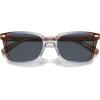 imageCoach Mens Hc8398u Universal Fit Square SunglassesPecan Blue Grey GradientBlue Grey Solid