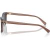 imageCoach Mens Hc8398u Universal Fit Square SunglassesPecan Blue Grey GradientBlue Grey Solid