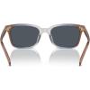 imageCoach Mens Hc8398u Universal Fit Square SunglassesPecan Blue Grey GradientBlue Grey Solid
