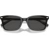 imageCoach Mens Hc8398u Universal Fit Square SunglassesTransparent Dark GreyGrey Solid